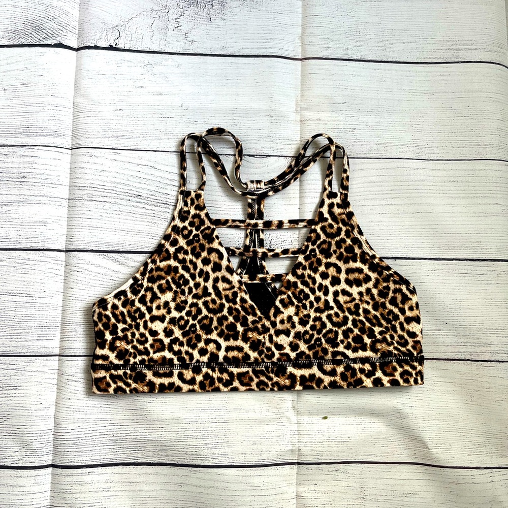 Leopard Grid bra